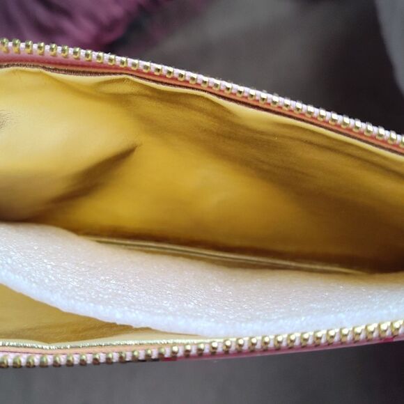 Starbucks + Bando Limited Edition Pencil Pouch, Pink/Green with Floral Print NWT - Picture 6 of 6